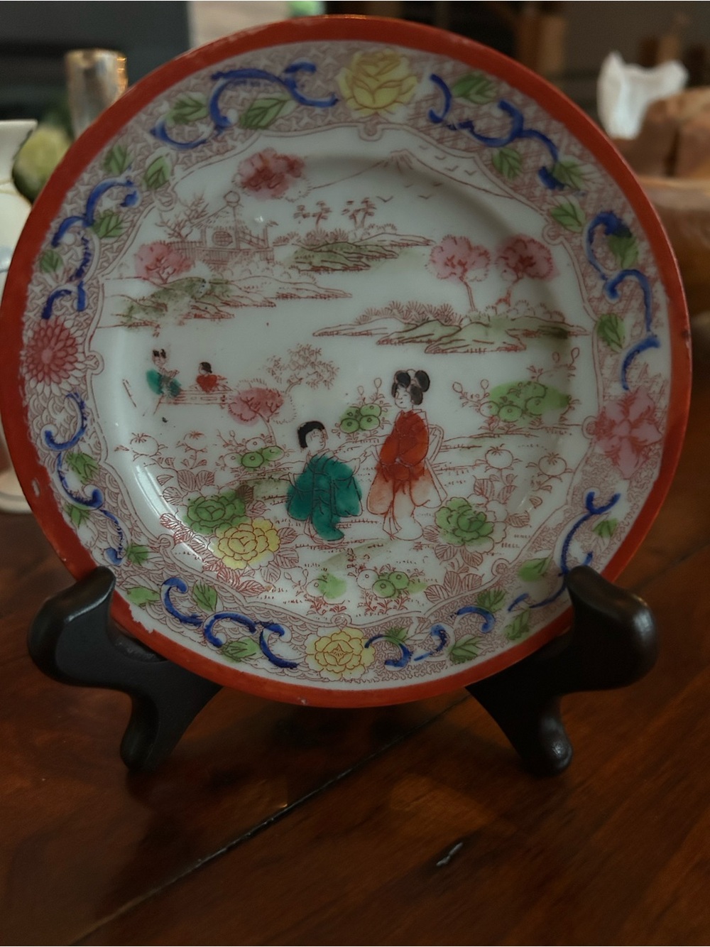 Vintage,hand-painted Japanese Plate